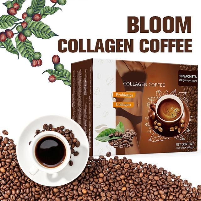 Collagen Coffee Powder for Coffee Energy - Coffee Collagen Supplement for Office Workers 3pcs-300g on Productcaster.