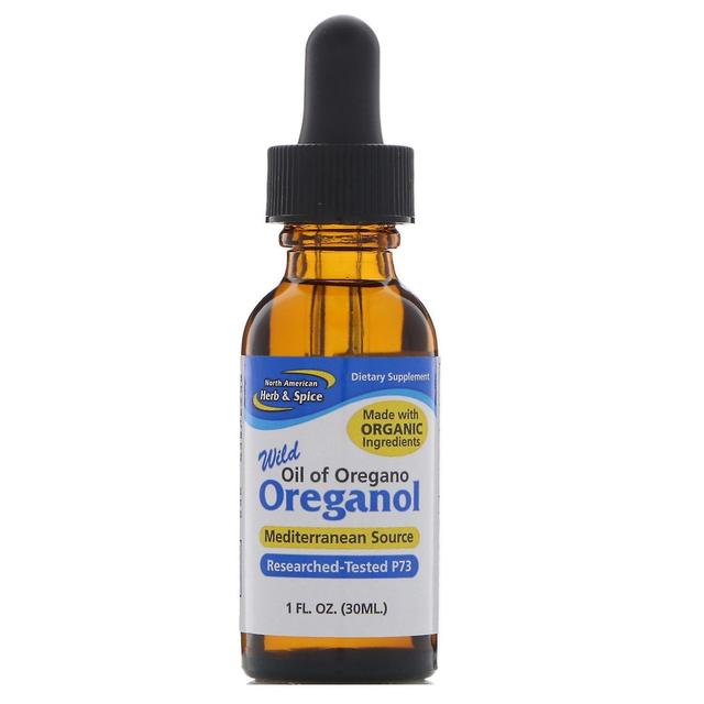 North American Herb & Spice, Wild Oreganol, Oil of Oregano, 1 fl oz (30 ml) on Productcaster.