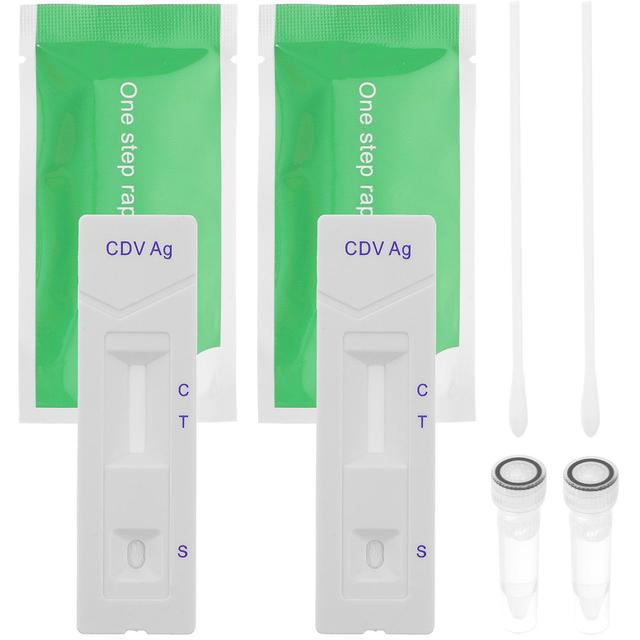 1 Set of Test Strip for CPV CDV Easy Operation Testing Paper Puppy Testing Strip for Canine Parvo Antigen 12.00X7.00X0.50CM on Productcaster.