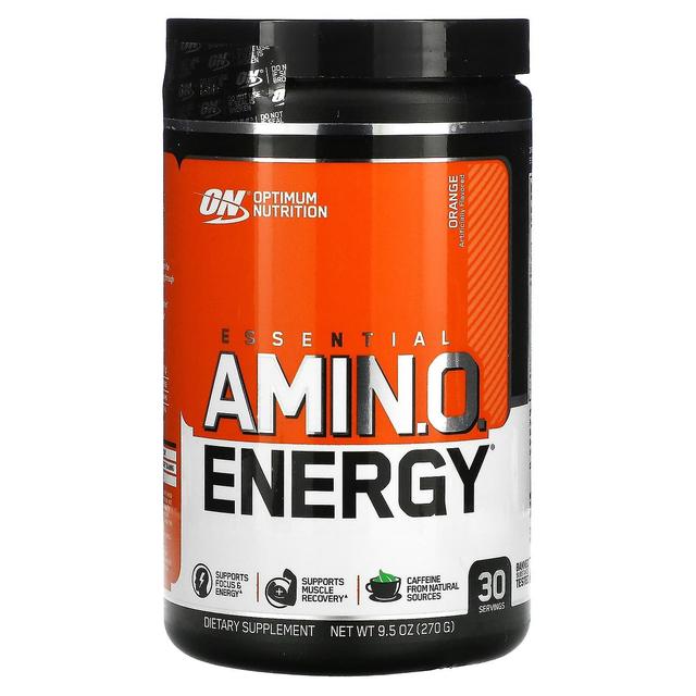 Optimum Nutrition Optimal ernæring, ESSENTIAL AMIN.O. ENERGI, Orange , 9,5 oz (270 g) on Productcaster.