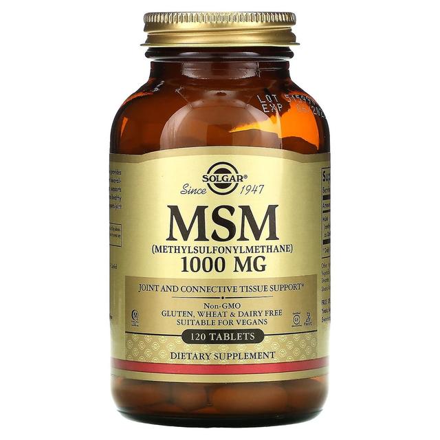 Solgar, MSM (Metilsulfonilmetano), 1.000 mg, 120 Compresse on Productcaster.