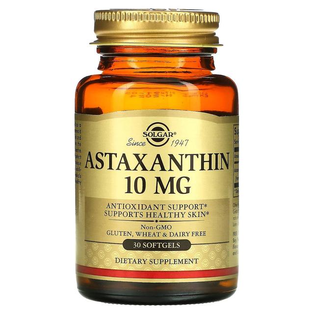 Solgar, Astaxantina, 10 mg, 30 Cápsulas gelatinosas on Productcaster.