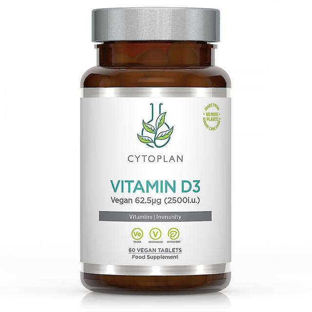 Cytoplan D3-vitamiini vegaaninen 62.5ug 60's on Productcaster.