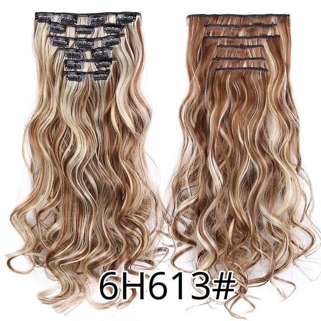 Duqi Leeons Synthetic Hair Curly Clip In Wig Extension 16 Clips In Hair Extension Hair Pieces Fake Hair Extension Synthetic 49 Colors curly 6h613 2... on Productcaster.