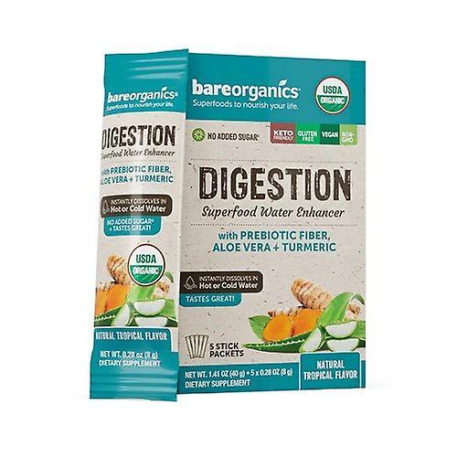 Bare Organics Digestive Health Blend Superfood Water Enhancer Sticks, 5 Count (Pack of 1) on Productcaster.