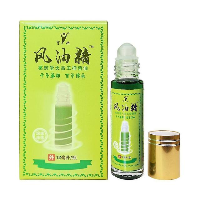 12ml Chinese Herbal Balm Refreshing Oil For Headache Dizziness Sickness Medicated Abdominal Pain Chinese Fengyoujing Oil on Productcaster.