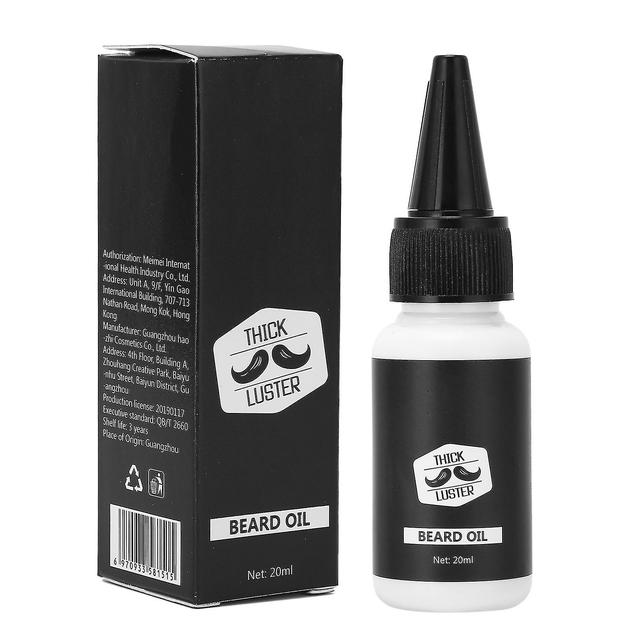 20ml skægolie mænd mand lindre kløe naturlig fugtgivende skæg overskæg pleje olie on Productcaster.