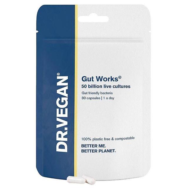 DR.VEGAN Dr Vegan Gut Works Pre & Probiotic 50bn CFU Capsules 30 on Productcaster.