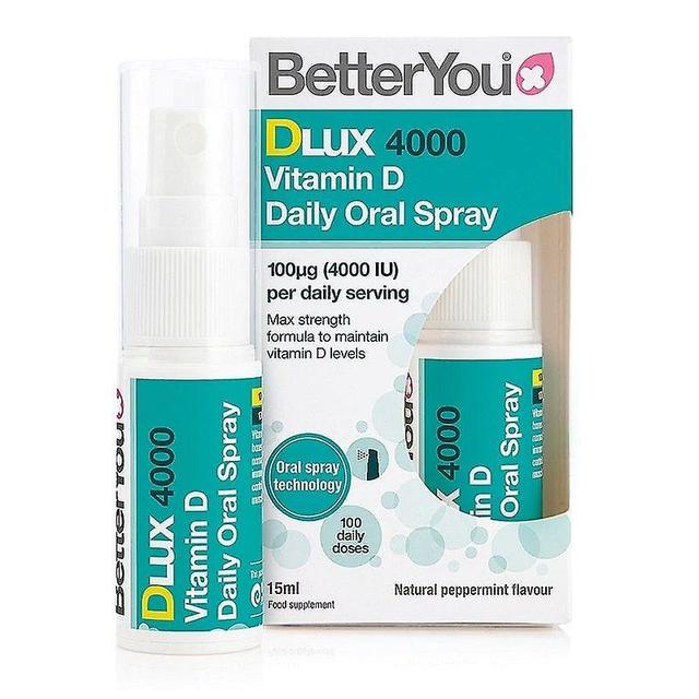 Better You BetterYou DLux4000 Vitamin D Oral Spray 15ml on Productcaster.