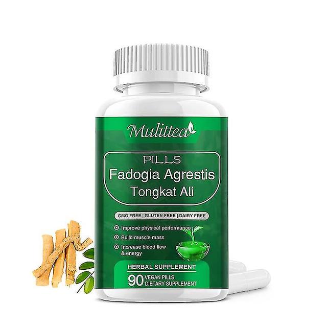 Guoguo Fadogia Agrestis Tongkat Ali Root Extract Pill For Potency Testosterone Booster Health Improve Kidney Energy Supplement 60 on Productcaster.