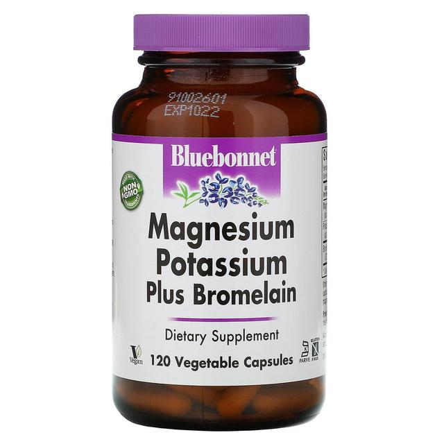 Bluebonnet Nutrition, Magnesium Potassium Plus Bromelain, 120 Vcaps on Productcaster.