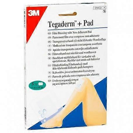 Introducing tegaderm pad adhesive dressings: 9 x 10 cm - pack of 5 by 3m. ideal for gentle wound care and protection. on Productcaster.