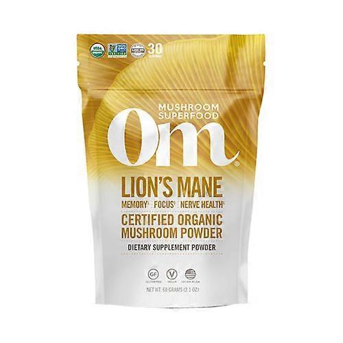 Om Mushrooms Mushroom Superfood Powder, Lion's Mane 60 Grams (Pack of 1) on Productcaster.