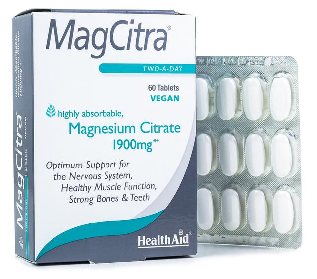 Health Aid MagCitra Magnesium Citrate 60 Tablets on Productcaster.