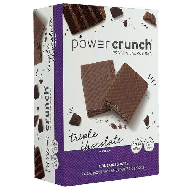 Power Crunch Kraftknusende protein energibarer, trippel sjokolade, 5 ea on Productcaster.