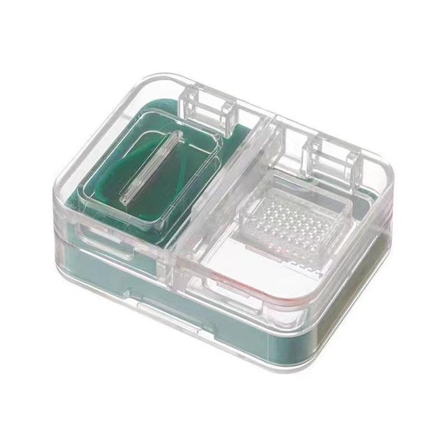 Cloud Xiang 3 In 1 Multifunctional Double Side Medicine Box Dustproof Cutting Vitamins Tablets Box For Outdoor Travel Green on Productcaster.