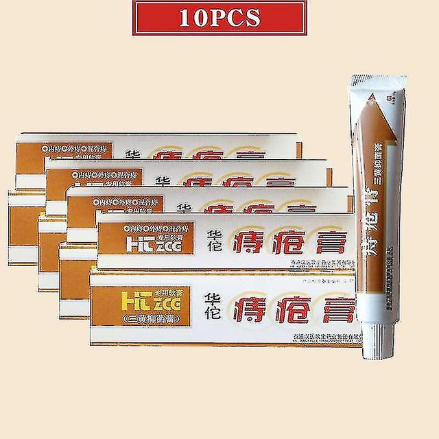 10pcs/lot Hua Tuo Hemorrhoids Ointment Herbal Materials Powerful Hemorrhoids Cream Internal Hemorrhoids Piles External Anal 10pcs Without Box on Productcaster.