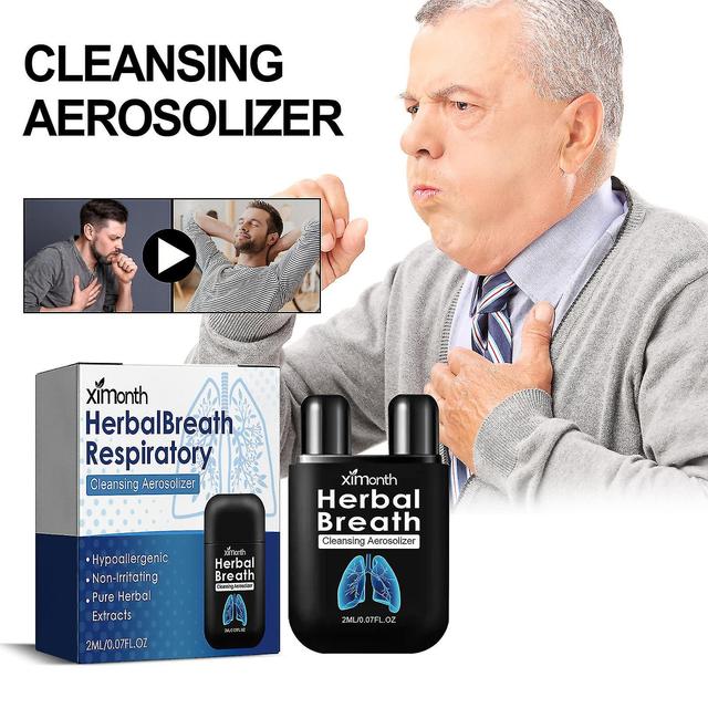 Herbalbreathe Cleanse & Respiratory Spray, Lunge Cleansing Aerosolizer, Respiratory Cleansing Aerosolizer, Breath Detox Herbal Lung Cleansing Spray... on Productcaster.