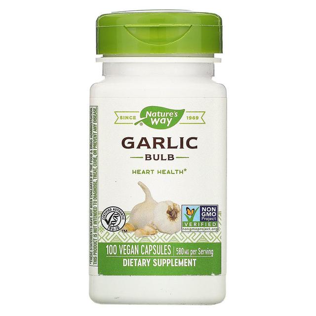 Nature's Way, Garlic Bulb, 580 mg, 100 Vegan Capsules on Productcaster.