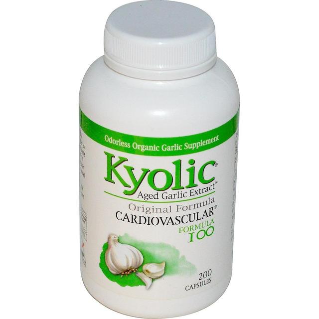 Kyolic, Aged Garlic Extract, Cardiovascular, Formula 100, 200 Capsules on Productcaster.