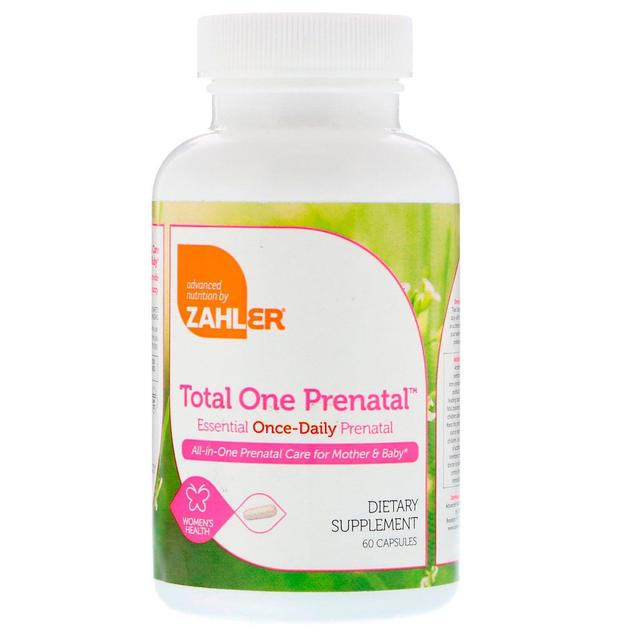 Zahler, Total One Prenatal, Essential Once-Daily Prenatal, 60 Capsules on Productcaster.