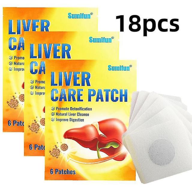 Liver Detox Patch Cleanse Liver Lung Repair Prevent Fatty Liver Disease Dry Eyes Fatigue Relief Soothing Liver Health Plaster -AA 18pcs on Productcaster.