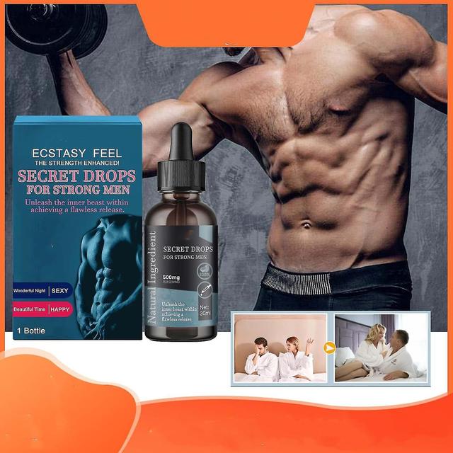 Secret Happy Drops Voor Sterke Mannen, Pleasurepeak Orale Druppels, Intimiteit Booster Hormonen Druppels Verbetering Gevoeligheid en Plezier, 30ml ... on Productcaster.