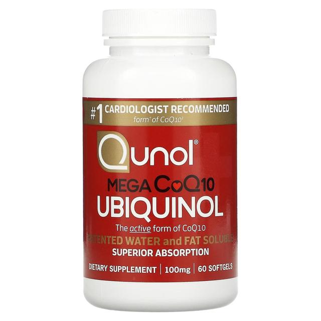 Qunol, Mega CoQ10 Ubiquinol, 100 mg, 60 Softgels on Productcaster.