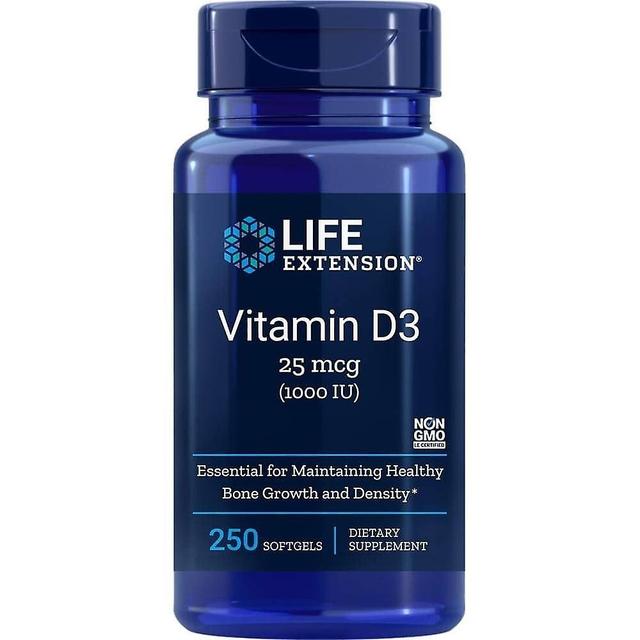 Life Extension Vitamin D3 1000 IE Eu 250 kapsler BI8648 on Productcaster.