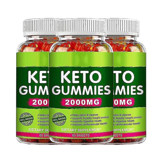 Huamade 60ct Keto Gummies Ketone Ght Loss Fatburner Nahrungsergänzungsmittel für Männer und Frauen (3er-Pack) on Productcaster.