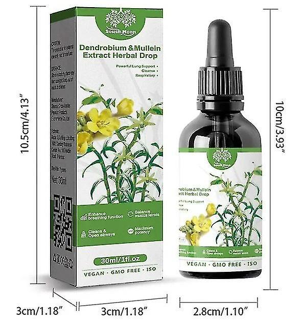 Mimi 1/2/3 sztuk Clearbreath Dendrobium & Dziewanny Extract - Potężne Wsparcie Płuc & Oczyszczanie i Oddychanie, Ziołowa Esencja Zdrowia Płuc, Clea... on Productcaster.