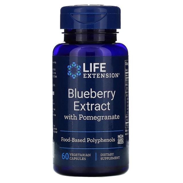 Life Extension, Blueberry Extract with Pomegranate, 60 Vegetarian Capsules on Productcaster.