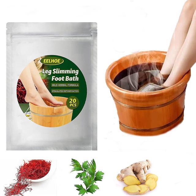 20/10pcs Lymphatic Drainage Ginger Foot Soak, Leg Slimming Foot Bath, Natural Mugwort Herb Foot Soak, Leg Slimming Foot Bath, Beneficial To Relieve... on Productcaster.