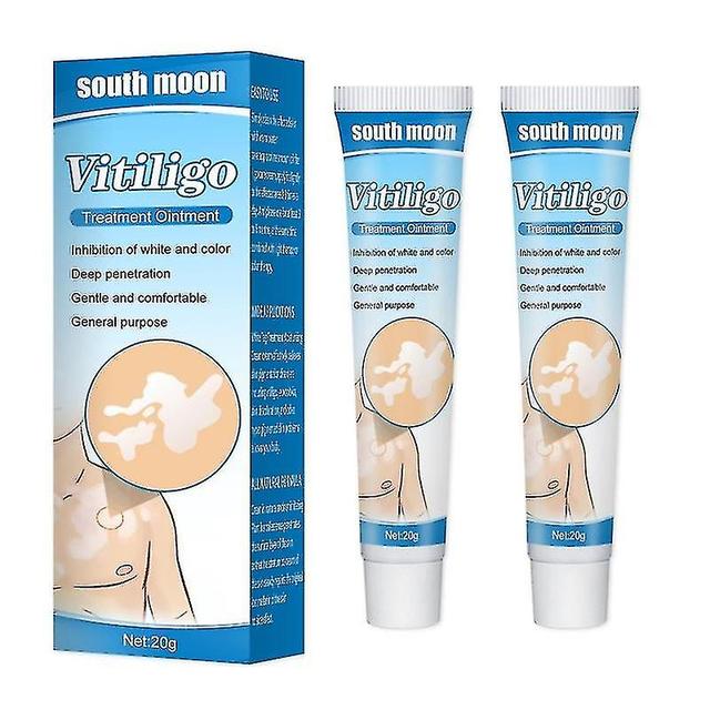 1-3pcs Herbal Extract Vitiligo Ointment Remove Ringworm White Spot Removal Skin Vitiligo Eliminate Vitiligo Treatment Cream 2PCS on Productcaster.