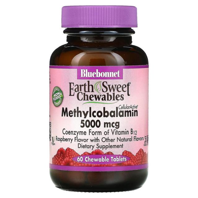 Bluebonnet Nutrition, EarthSweet Chewables, CellularActive Methylcobalamin, Framboesa, 5.000 mcg, 6 on Productcaster.