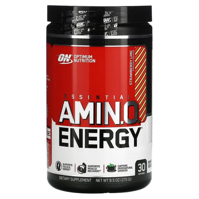 Optimum Nutrition, ESSENTIAL AMIN.O. ENERGY, Strawberry Lime, 9.5 oz (270 g) on Productcaster.