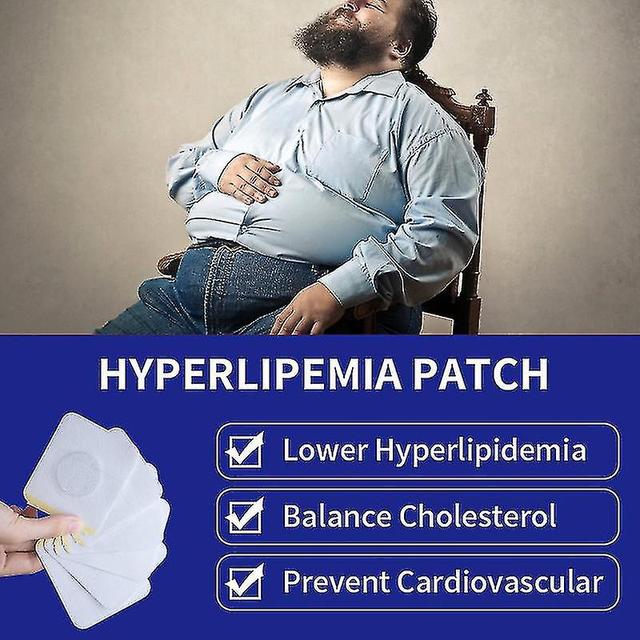 Insma-x 6pcs Hyperlipemia Treatment Patch High Blood Lipids Sticker Clean Blood Vessels Relieve Vascular Congestion Body Care on Productcaster.