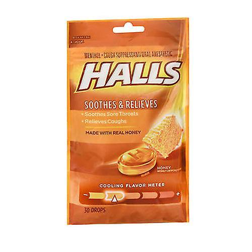 Halls Haly potláčajúce kašeľ kvapky med, 30 každý (balenie po 1) on Productcaster.