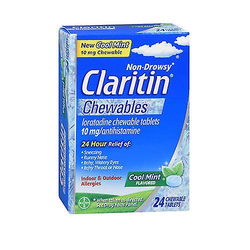 Bayer Claritin, Cool Mint Flavored 24 Tabletas Masticables (Pack de 1) on Productcaster.