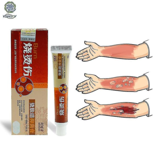 Exquisite Burn Ointment 40gx2 Repair Scar Skin Burn Skin Treatment Cream 100% Chinese Traditional Plant Herbs For Scalds Sunburn on Productcaster.