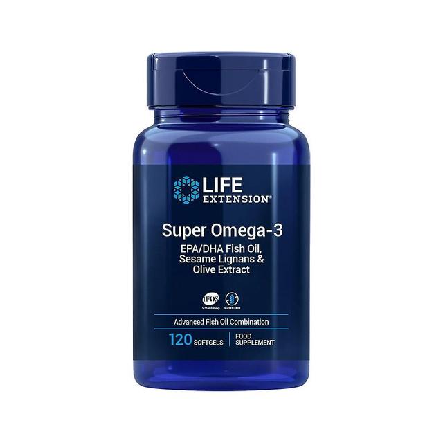 Life Extension Super Omega-3 Epa dha with sesame lignans and eu olive extract (120 capsules) 8665 on Productcaster.