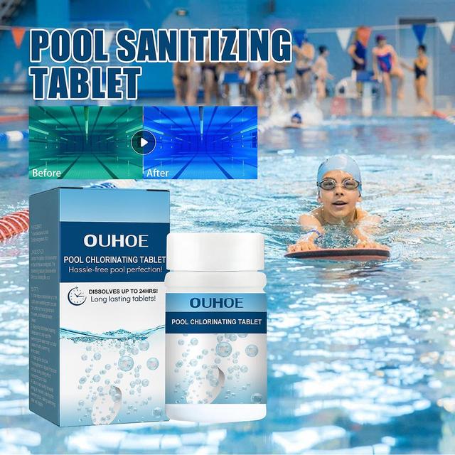 Pool Chlorinated Tablet, Water Quality Cleaning, Odor Removal Instant Multi-Functional Effervescent on Productcaster.