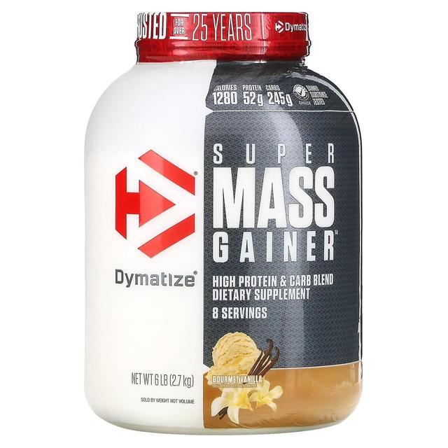 Dymatize, Super Mass Gainer, Gourmet Vanilla, 6 lbs (2.7 kg) on Productcaster.