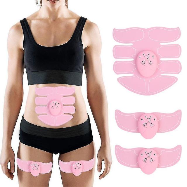 Fong Abs Stimulator Muscle Strengthening Ems Abdominal Workout Patch Portable Unisex Fitness Trainin on Productcaster.