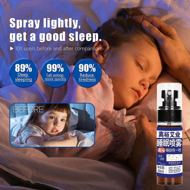 Flye Ebony Agarwood Sleep Spray 60ml, Fresh Soothing Sleep Spray, Improve Sleep Quality A on Productcaster.