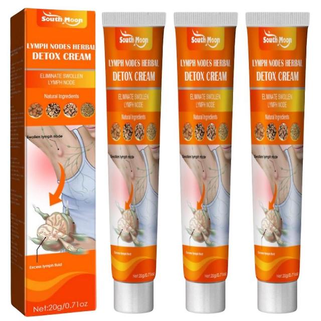 3pcs Lymphatic Detox Health Cream Massage Repair Ointment Anti-swelling Herbs Cream Unclog The Neck Armpit Breast Lymph Health Care on Productcaster.