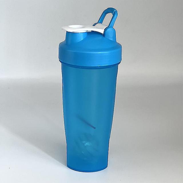 600ml Protein Shaker Bottle Protein Powder Shake Cup For Gym Ffitness Shaker Blue on Productcaster.