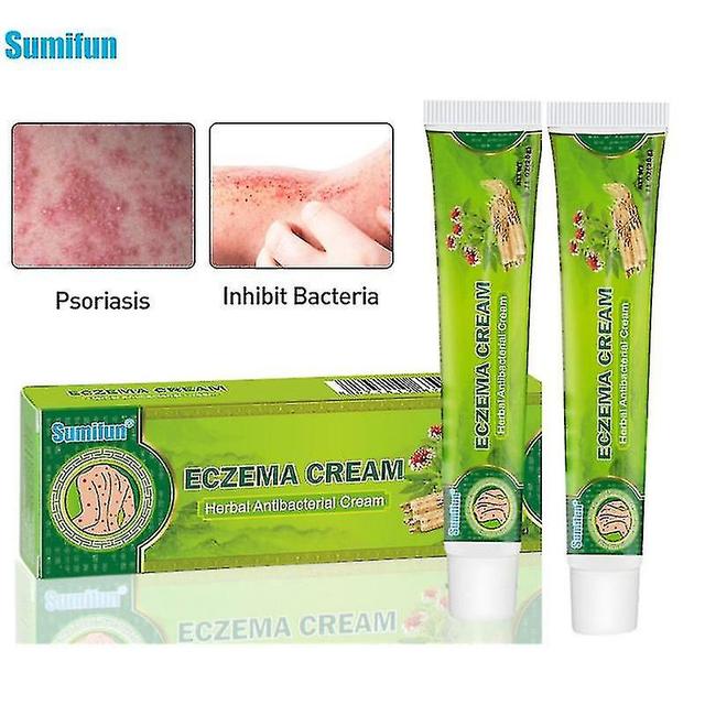 2pcs Psoriasis Crème Antibactérienne Dermatite Pommade eczématoïde Anti-démangeaisons Anti-démangeaisons Herbes Médicales Produits de soins de la peau on Productcaster.