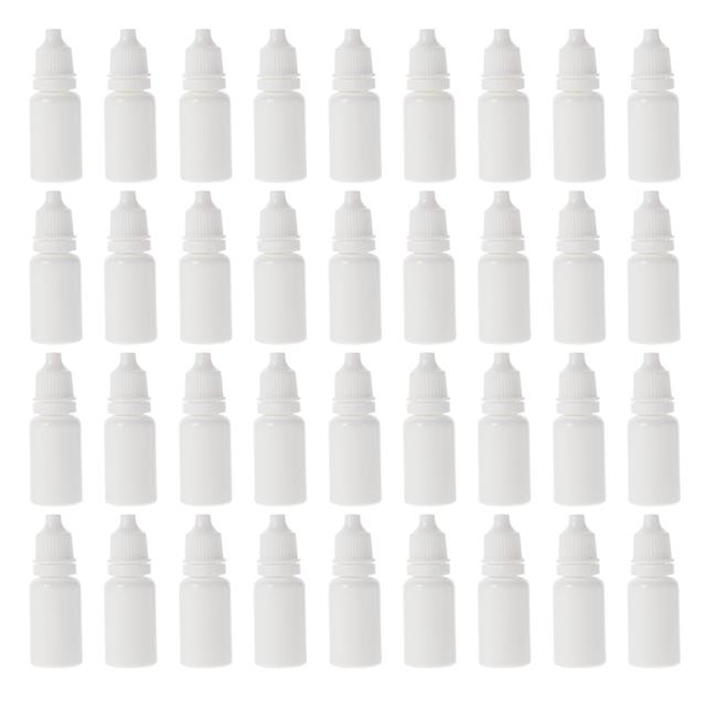 Winomo 50pcs Empty Essential Oil Bottles Drip Bottles Simple Liquids Hold Bottles 10ml White 6X2CM on Productcaster.