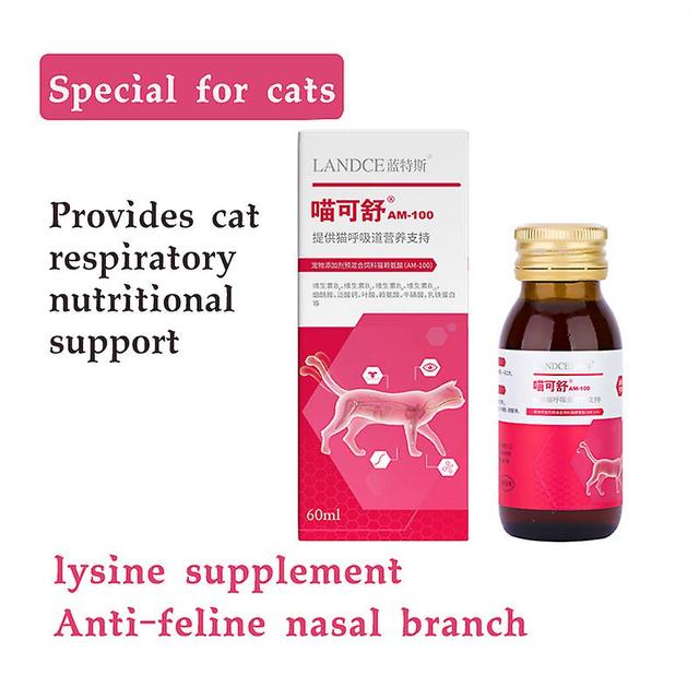 Rion Cat Nasal Branch, Oral Ulcer, Cold, Sneezing, Tears, Improving Resistance, Lysine Solution, Cat Nutrition 60ml on Productcaster.